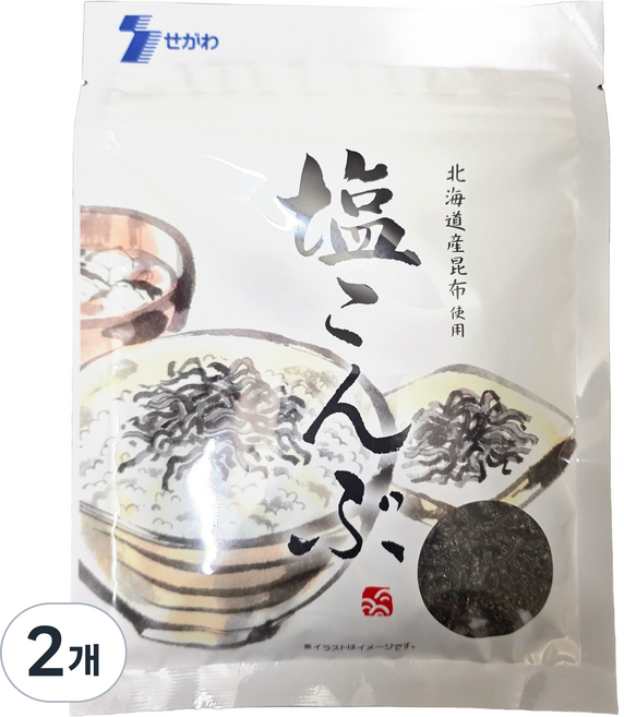 세가와 시오콘부 염장 다시마, 40g, 2개