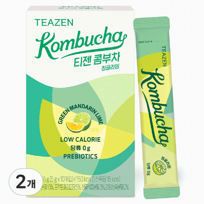 티젠 콤부차 청귤라임, 5g, 10개입, 2개