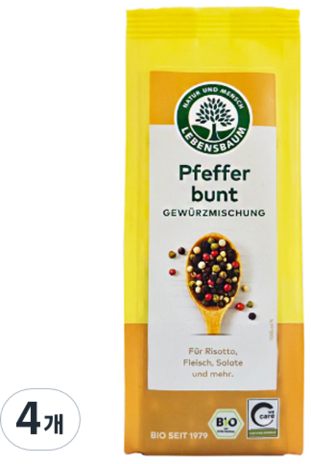 레벤스바움 유기농 믹스페퍼, 50g, 4개