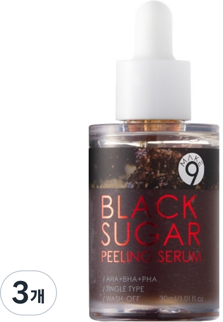메이크나인 블랙슈가 워시오프 필링 세럼, 3개, 30ml