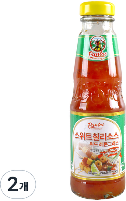 판타이노라싱 스위트 칠리소스 레몬그라스, 200ml, 2개