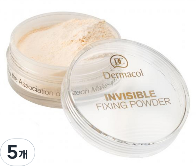 더마콜 인비져블 픽싱 파우더 13g, 라이트, 5개