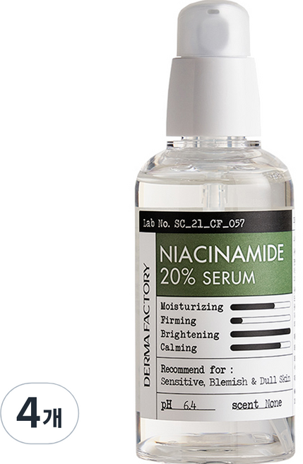더마팩토리 나이아신아마이드 20% 세럼, 80ml, 4개