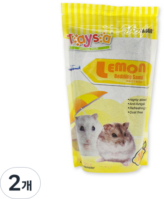 테이사 벤토나이트 레몬, 1kg, 2개