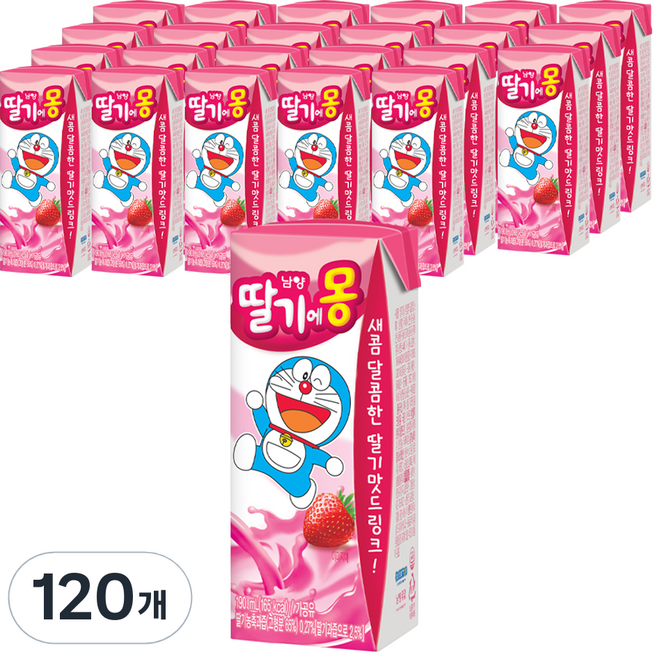 초코에몽 딸기에몽, 190ml, 120개