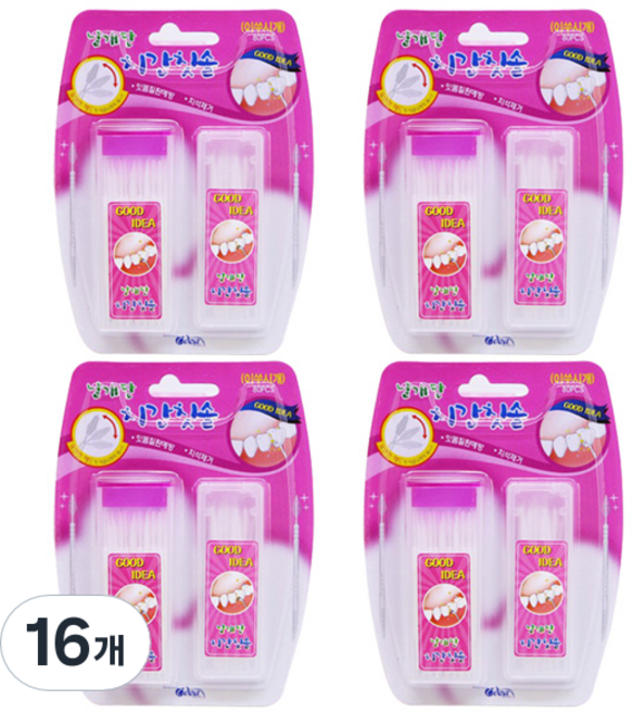 날개단 치간칫솔, 80개입, 16개