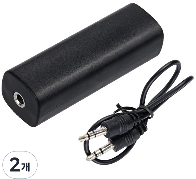 컴스 오디오 잡음 제거기 스테레오 3.5 그라운드 루프 아이솔레이터, BD198, 혼합색상, 2개