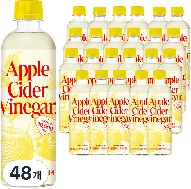 슈가로로 애사비 에이드 사과, 48개, 410ml