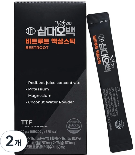 삼대오백 비트루트 액상스틱 15p, 300g, 2개 - 쿠팡