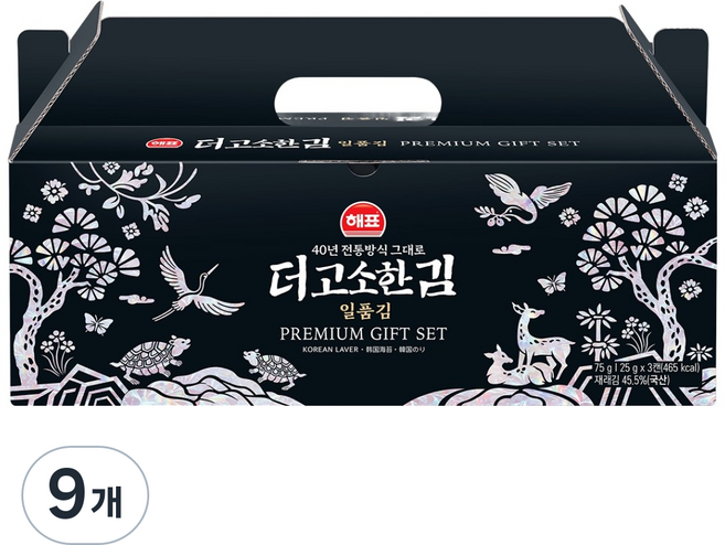해표 일품김 캔, 25g, 9개