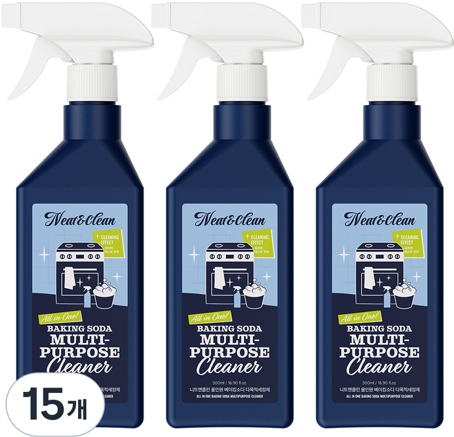 니트앤클린 올인원 베이킹소다 다목적세정제, 500ml, 15개