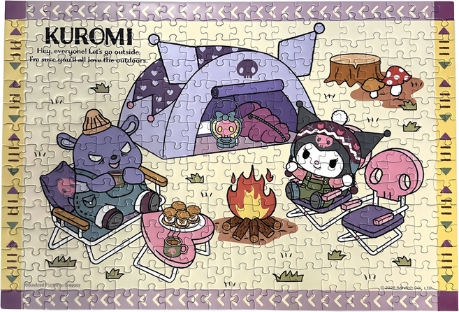 HUNDRED PICTURES 百耘圖 Kuromi 酷洛米 露營系列 營火甜點拼圖 HP0300-283, 1個, 300片, 多色