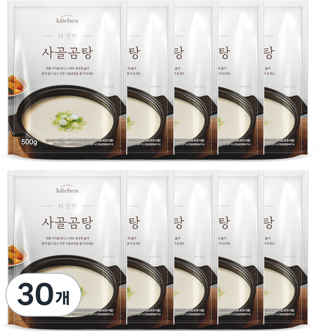 원더키친 더 진한 사골곰탕, 500g, 30개