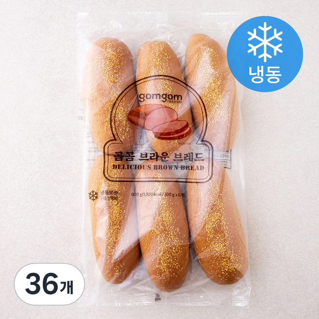 곰곰 브라운브레드, 100g, 6개입, 6개