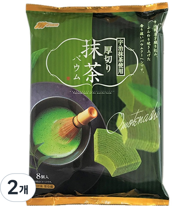 마루킨 아츠기리 말차 바움쿠헨, 2개, 150g