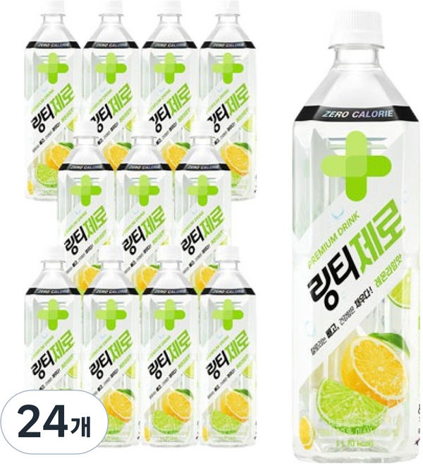 링티 링티제로 레몬라임맛, 1L, 24개