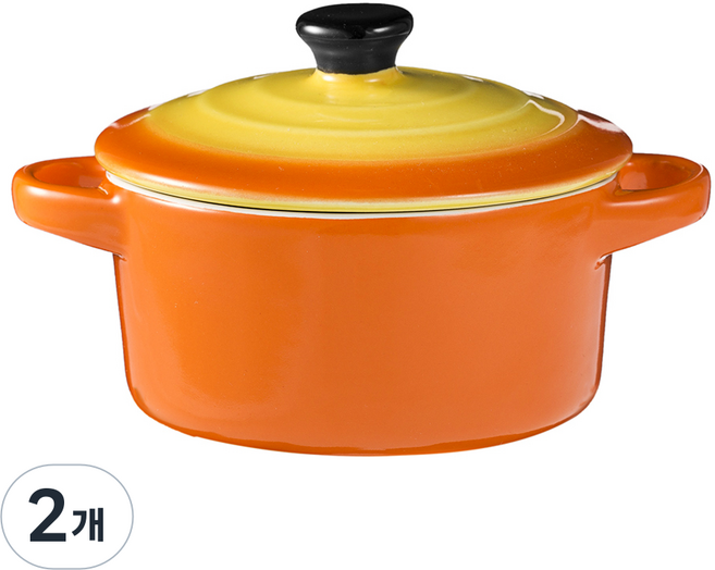 파울러스 뚜껑오븐기, 오렌지, 2개