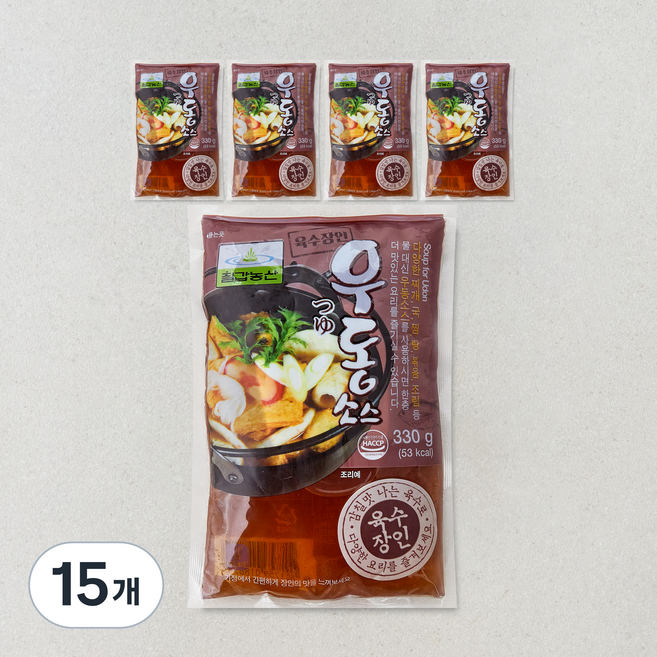 칠갑농산 우동소스, 330g, 15개