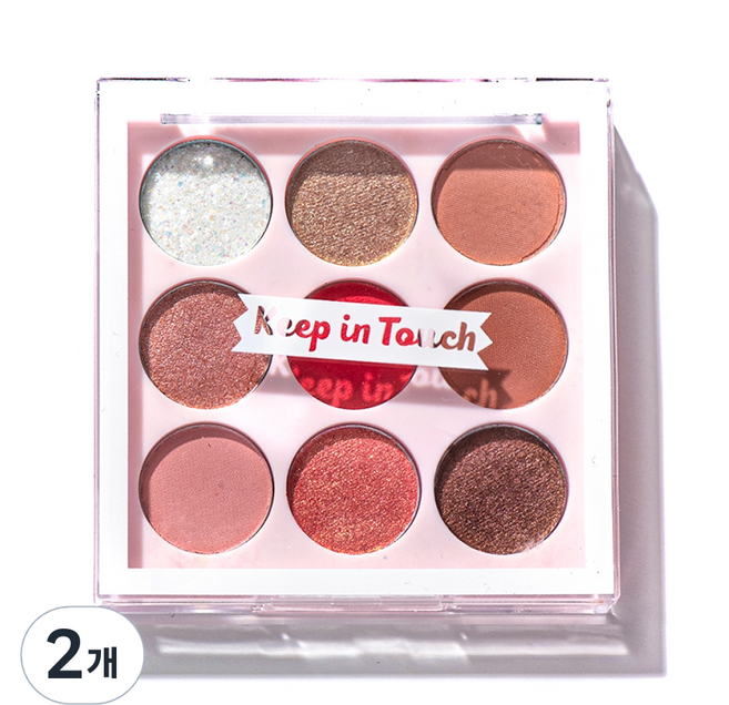 키핀터치 아이스 젤리 아이팔레트, 혼합색상, 2개