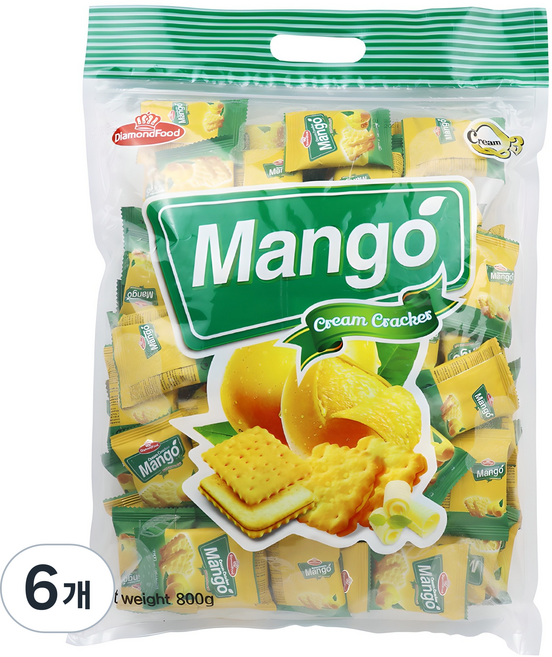 다이아몬드푸드 망고 크림 크래커, 6개, 800g