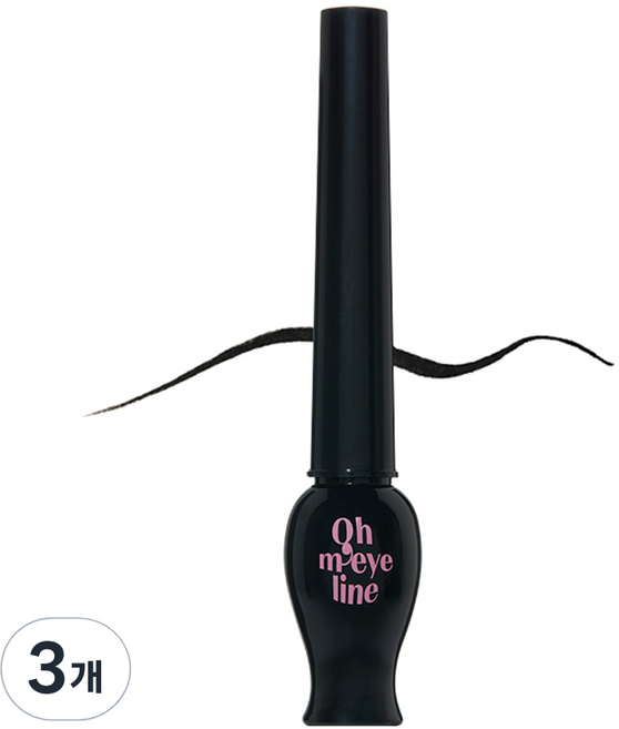 에뛰드 오 마이 라인 아이라이너 5g, 01 블랙, 3개