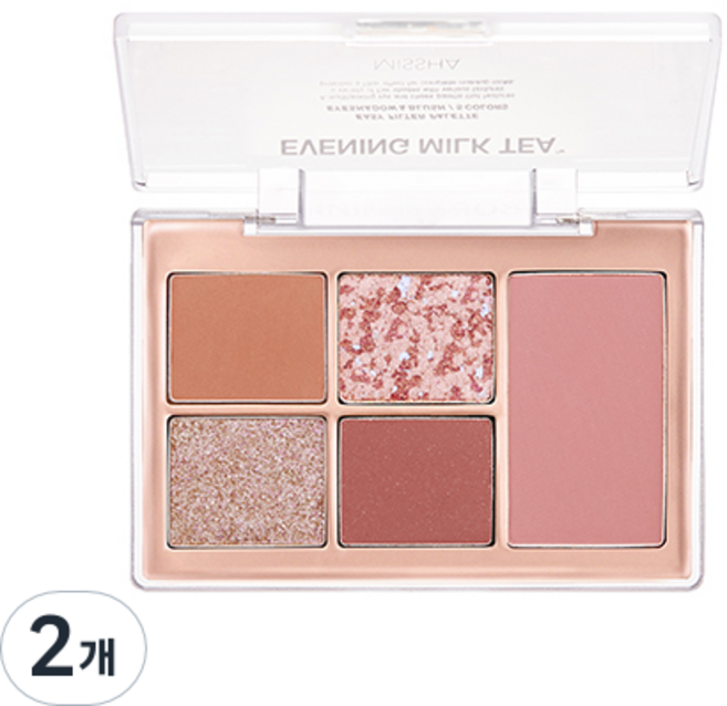 미샤 이지 필터 섀도우 팔레트, 2개, 5호 이브닝밀크티