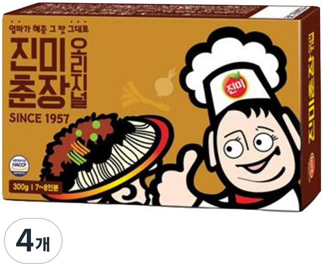 진미 춘장 오리지널, 300g, 4개