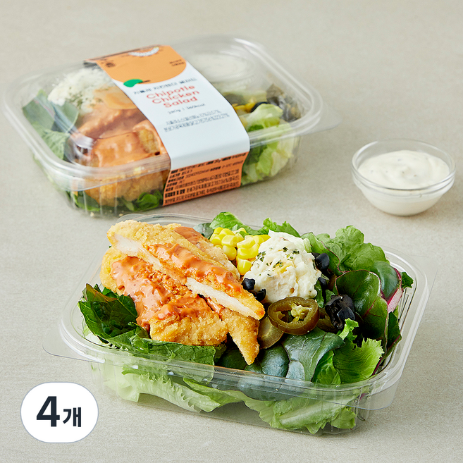 프레밀 치폴레 치킨텐더 샐러드, 280g, 4개
