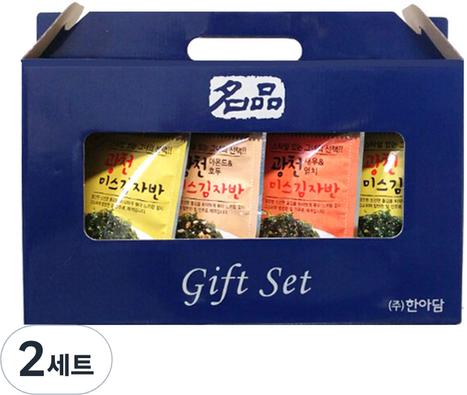 대표 미스 김자반 3가지맛 40g x 4개입 선물세트, 2세트