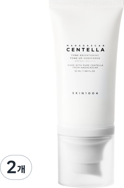 스킨1004 센텔라 톤 브라이트닝 톤업 선스크린 SPF50+ PA++++, 50ml, 2개