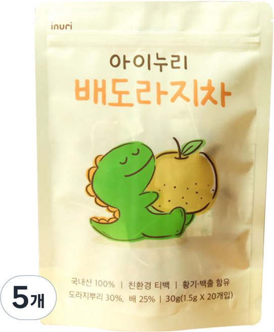 inuri 배도라지차, 1.5g, 20개입, 5개