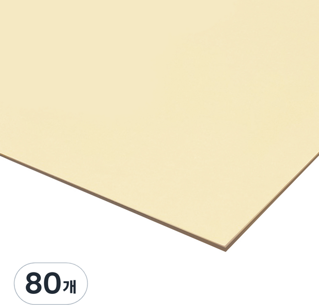 厚紙板 1T 米白色, 80個, 8開
