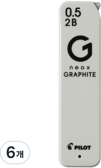 PILOT 百樂 new NEOX Graphite 自動鉛筆芯 2B, 0.5mm, 6個
