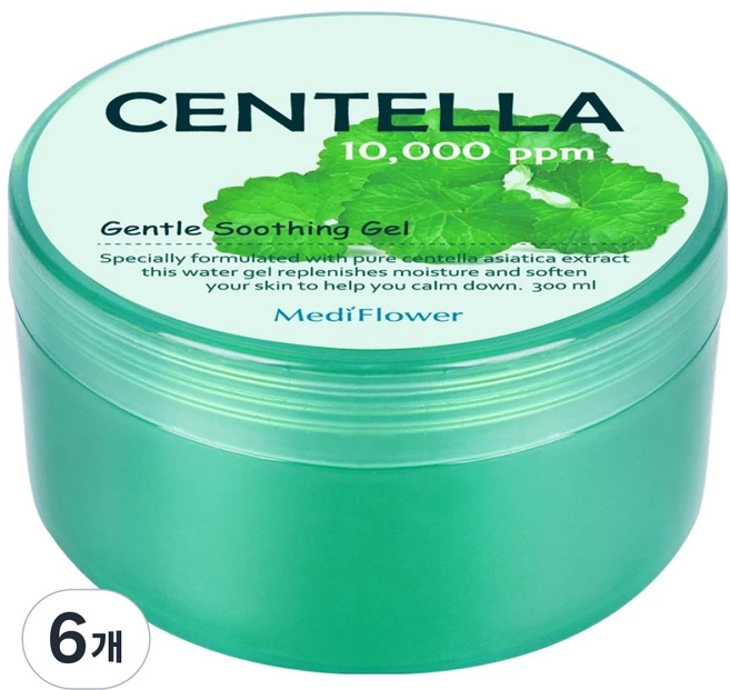 메디플라워 센텔라 젠틀 수딩젤, 6개, 300ml - 쿠팡