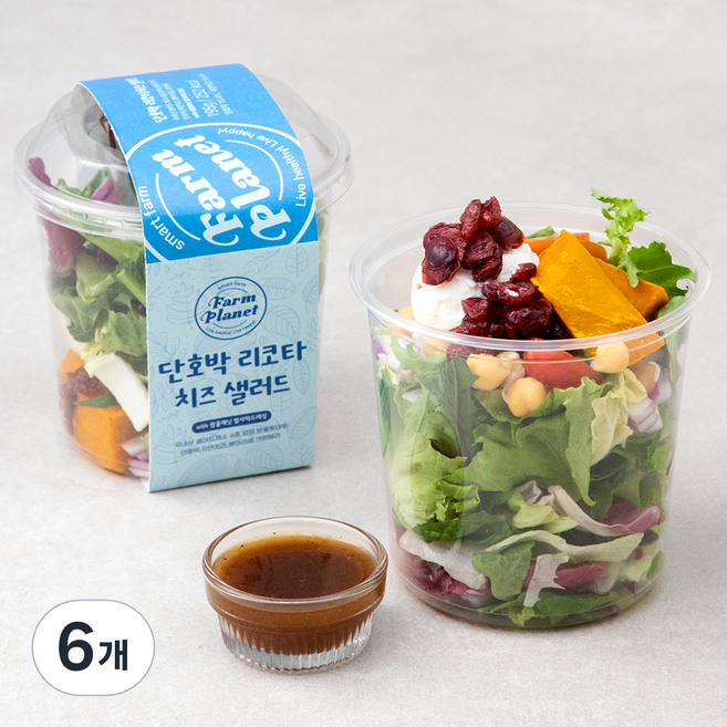 팜플래닛 단호박 리코타치즈 샐러드, 195g, 6개