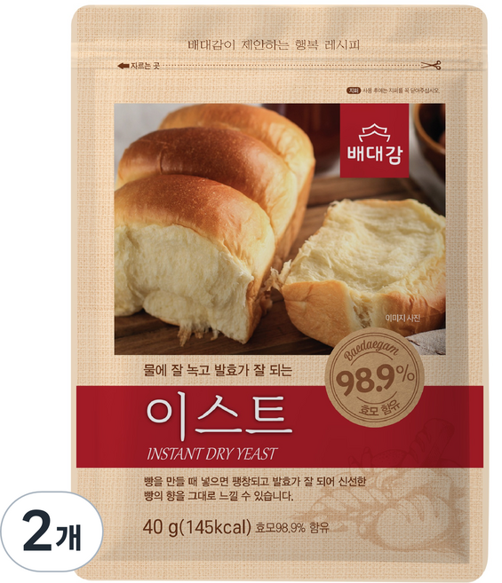 배대감 이스트, 40g, 2개