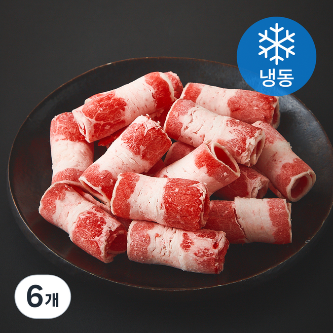 미국산 FRAVO 삼겹양지 슬라이스 (냉동), 6개, 100g