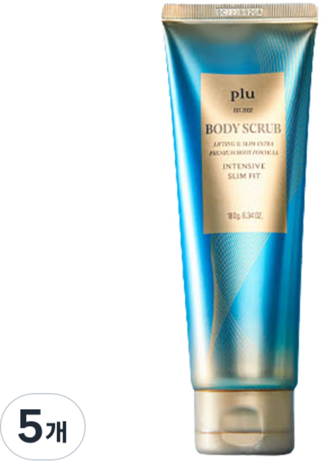 플루 인텐시브 슬림핏 바디스크럽, 5개, 180g
