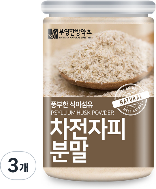 부영한방약초 차전자피 분말, 300g, 3개