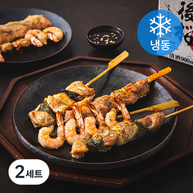 명품조선 육해공꼬치 6꼬치 300g + 소스 50g 세트 (냉동), 350g, 2세트