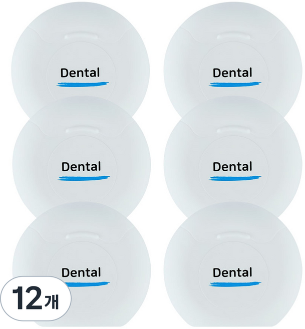 앤드하우스 덴탈 가는실 치실 무향, 12개, 1개입, 40m