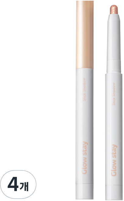 더샘 글로우 스테이 스틱 섀도우, WH01 브라이덜 화이트, 4개