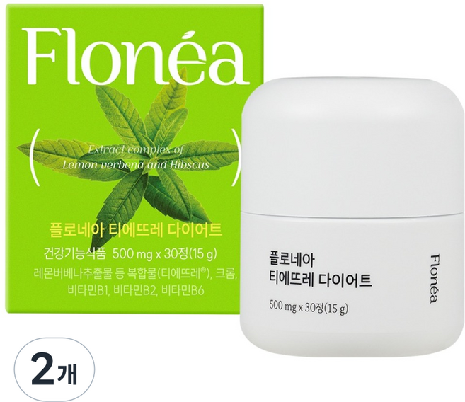 닥터블릿 플로네아 티에뜨레 다이어트 보조제 레몬버베나 추출물 15g, 2개, 30정