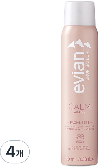 에비앙 페이셜 스프레이 캄, 100ml, 4개