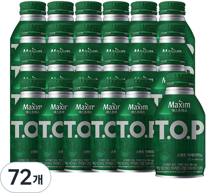 티오피 스위트 아메리카노, 275ml, 72개