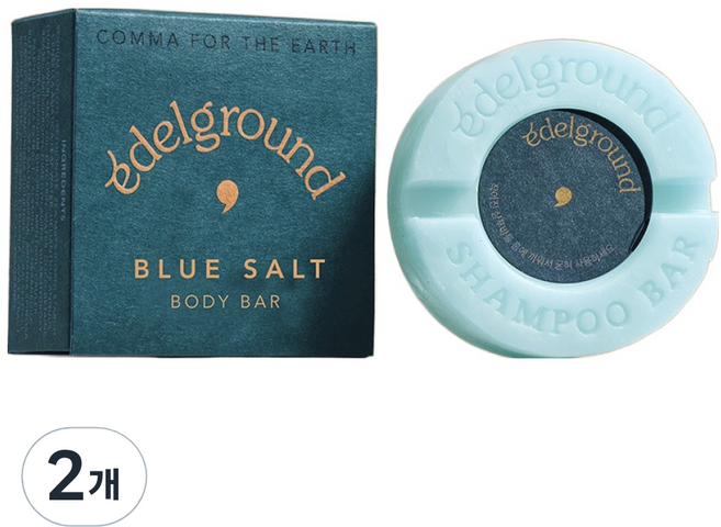 에델그라운드 블루솔트 바디바, 100g, 2개입