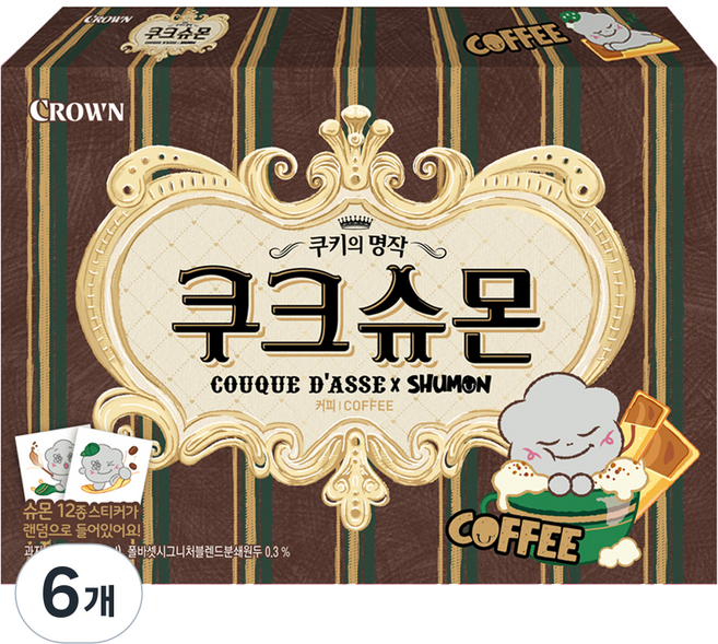 COUQUE D'ASSE 咖啡可可舒慕, 289g, 6個