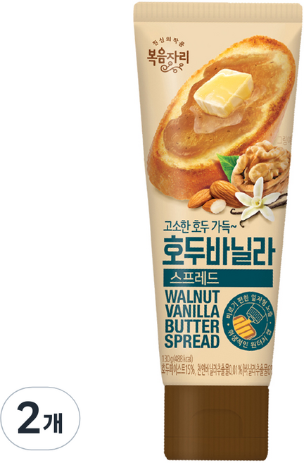 복음자리 호두바닐라 스프레드, 2개, 130g