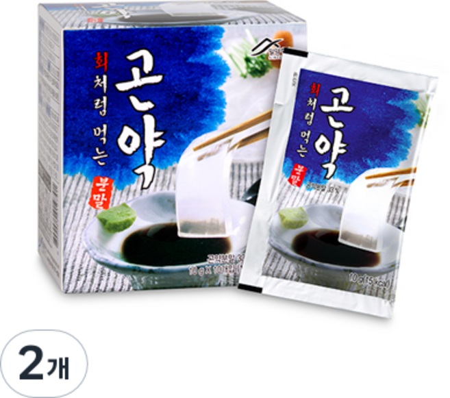 밀양한천 회처럼 먹는 곤약분말, 100g, 2개