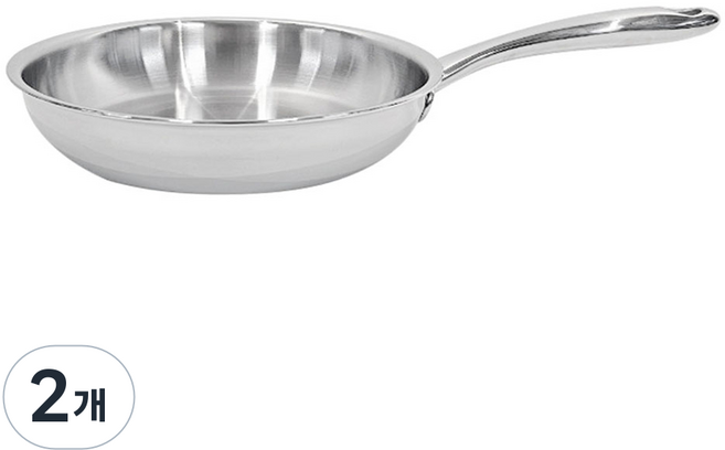 마스타쿠진 인덕션 통3중 스텐 프라이팬, 20cm, 2개